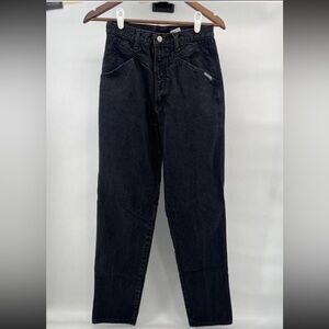 Vintage 90’s Rocky Mountain High Waisted Straight Leg Black Denim Jeans SZ 30/11